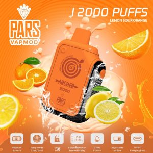 Pars Vapmod Archer 12000 Puffs Lemon Sour Orange