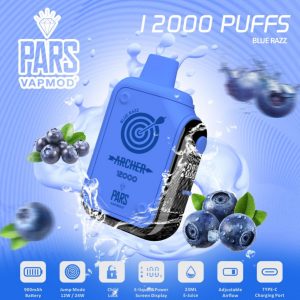 PARS VAPMOD ARCHER 12000 PUFFS Blue Razz